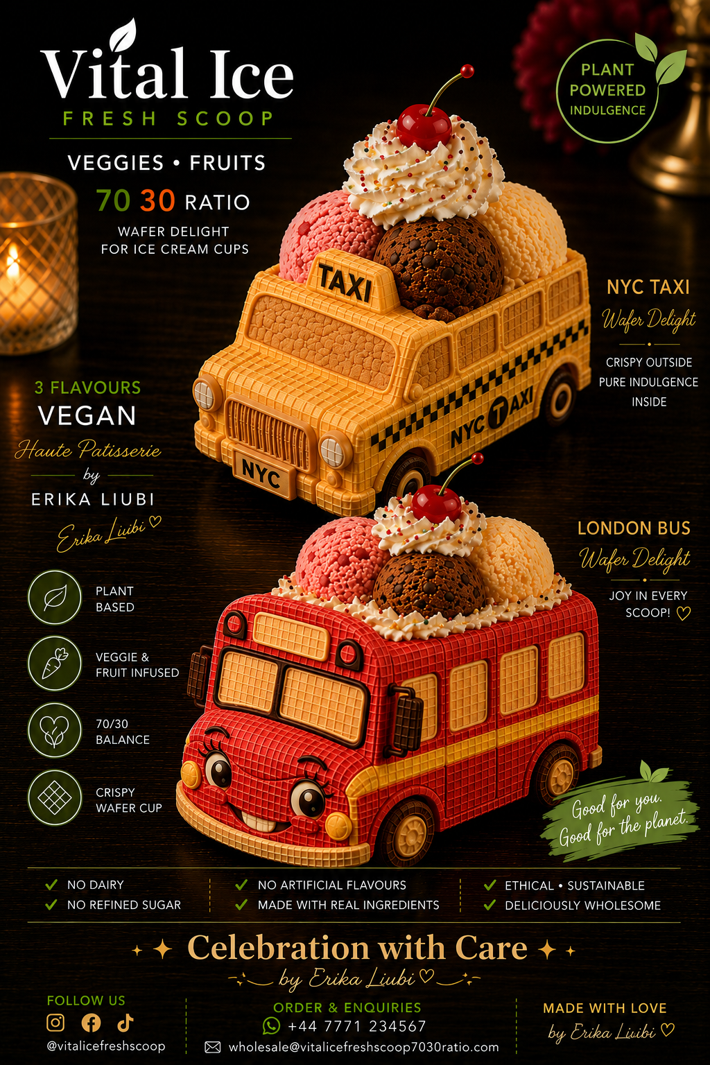 Wafer Delight Choccolate Yellow Taxi London Bus