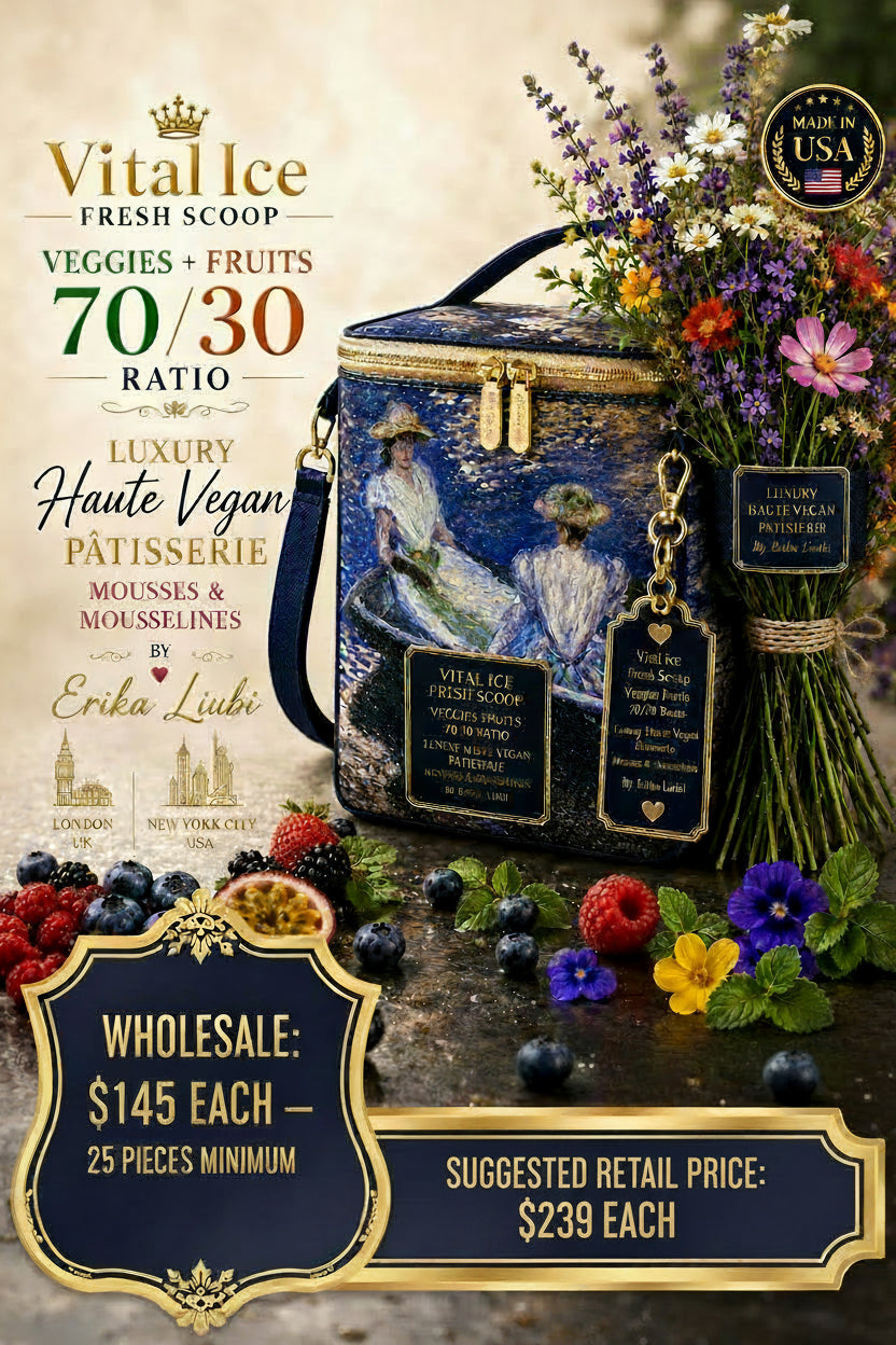Vital Ice Cream Veggies Fruits 70 30 Ratio Luxury Vegan Ice Cream Haute Patisserie
