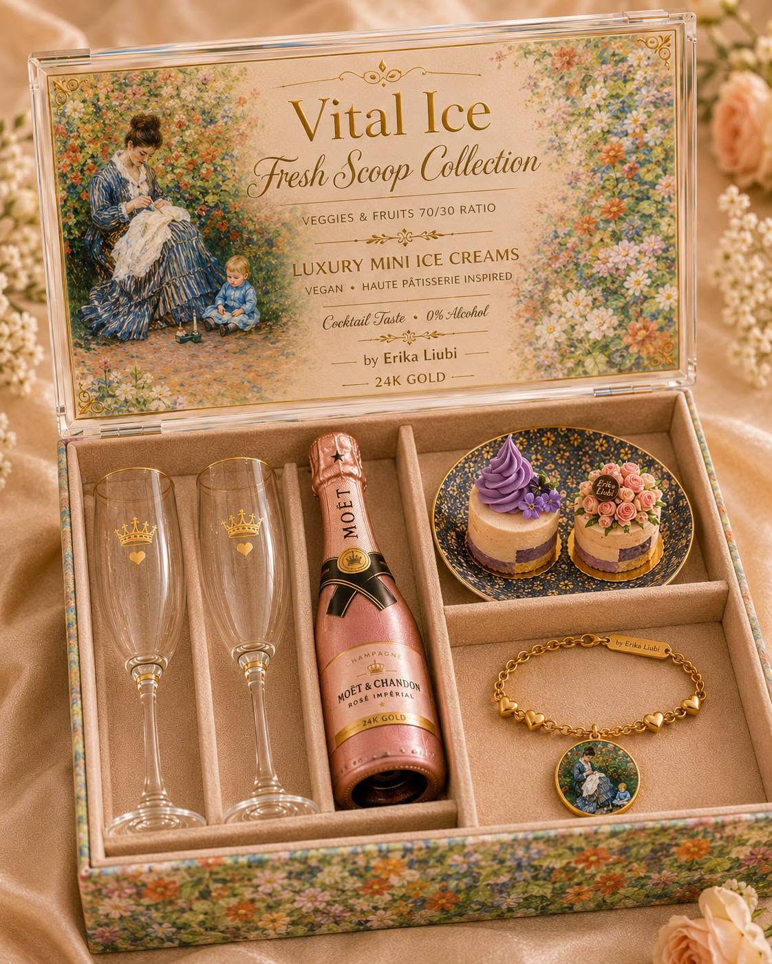 Luxury Box Vital Ice Fresh Scoop 70/30 Ratio Veggies Fruits