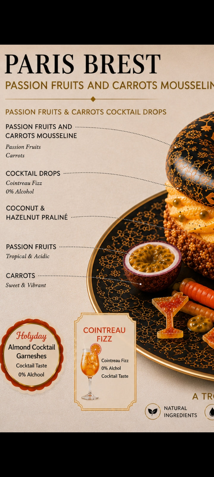 Paris Brest Tropical Carrots Mousseline